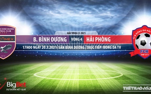 Soi kèo nhà cái Bình Dương vs Hải Phòng. BĐTV. Trực tiếp bóng đá Việt Nam hôm nay