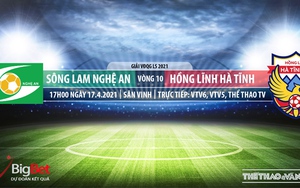 VIDEO Soi kèo nhà cái SLNA vs Hà Tĩnh. VTV6, VTV5, TTTV, trực tiếp bóng đá Việt Nam hôm nay