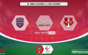 VIDEO Bình Dương vs Hải Phòng: Trực tiếp bóng đá V-League 2022 hôm nay (17h00, 13/3)