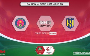 VIDEO Sài Gòn vs SLNA: Trực tiếp bóng đá V-League 2022 hôm nay (19h15, 13/3)