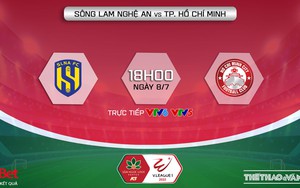 VIDEO SLNA vs TPHCM: VTV6 trực tiếp bóng đá V-League 2022 (18h00, 8/7)