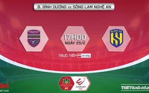 VIDEO trực tiếp bóng đá, soi kèo nhà cái Bình Dương vs SLNA, V-League 2022