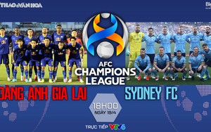VIDEO HAGL vs Sydney FC: VTV6 trực tiếp bóng đá cúp C1 châu Á hôm nay