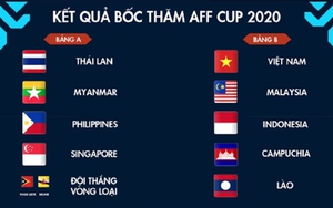 Tuyển Việt Nam tái ngộ Malaysia, hẹn gặp Thái Lan ở chung kết AFF Cup 2020