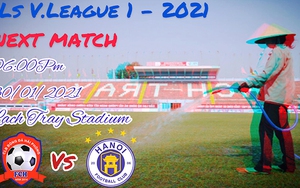 Cầu thủ CLB Hà Nội không ngại sân ướt