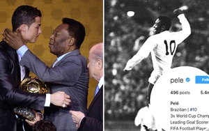 Pele bác tin chỉnh sửa Instagram vì Ronaldo