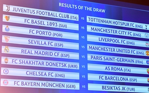 Bốc thăm vòng 1/8 Champions League: M.U và Man City số đỏ, Liga gặp 'tử thần'