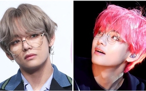 V (BTS) trông thật điệu đà, sang chảnh với cả BST cặp kính trắng