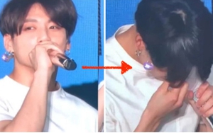 Jungkook (BTS) tháo kính áp tròng trên sân khấu vì lý do cực kỳ ngọt ngào