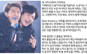 Fan thổn thức khi nghe RM chia sẻ tâm tư tại màn diễn ở New Jersey