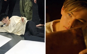 Suga BTS nhiều lần thể hiện tư thế nằm của nàng Rose trong Titanic