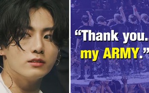 Jungkook BTS cảm ơn ARMY đã giúp anh tái khám phá ý nghĩa cuộc đời mình