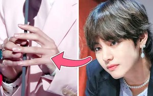 Nhiều lần V BTS thể hiện đôi tay đẹp chẳng kém gì ‘visual’ đỉnh của mình