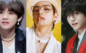 V BTS đích thực là ‘vua’ của phụ kiện ngọc trai