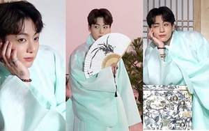 Fan ‘phát cuồng’ với ‘visual’ thanh tao của Jungkook BTS trong màu hanbok khó hợp