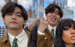 V BTS gây bão với bức ảnh lè lưỡi thương hiệu của Megan