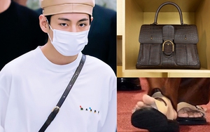 V BTS lại ‘gây bão’ truyền thông với chiếc túi xa hoa 50.000 USD và… ngón chân cái