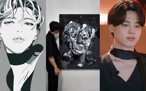 Hoạ sĩ danh tiếng vẽ chân dung mừng sinh nhật Jimin BTS