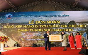 Danh thắng Ngũ Hành Sơn được xếp hạng là Di tích Quốc gia đặc biệt