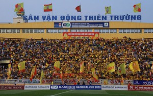 Sân Thiên Trường đón khán giả tại vòng 4 V-League 2021