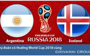 Dự đoán có thưởng World Cup 2018: Trận Argentina - Iceland