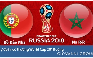 Dự đoán có thưởng World Cup 2018: Trận Bồ Đào Nha – Marocco
