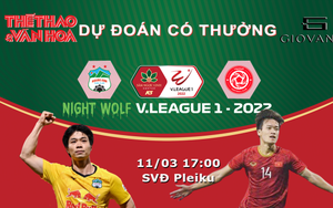 Dự đoán trúng thưởng V-League 2022: Trận HAGL vs Viettel