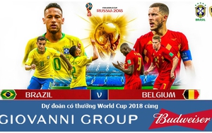 Dự đoán có thưởng World Cup 2018: Trận Brazil – Bỉ (Vòng tứ kết)