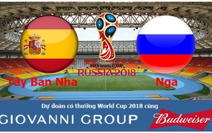 Dự đoán có thưởng World Cup 2018: Trận Tây Ban Nha – Nga (vòng 1/8)