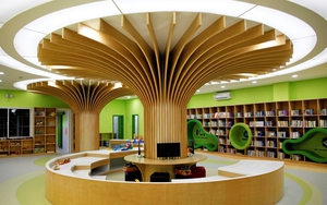 Trải nghiệm tại Thư viện Văn hóa thiếu nhi đang gây 'sốt' với cây ước mơ