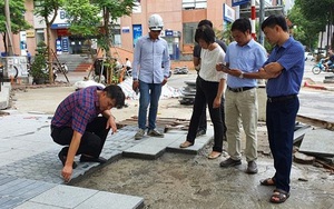 Hà Nội: Bắt đầu kiểm tra lát đá vỉa hè tại nhiều quận, huyện