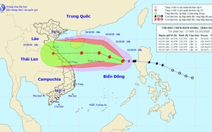 Bão số 8 di chuyển ngay trên vùng biển từ Hà Tĩnh đến Quảng Trị gây gió giật cấp 10