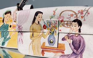 NTK Cao Minh Tiến ra mắt BST túi xách vẽ phụ nữ Việt Nam