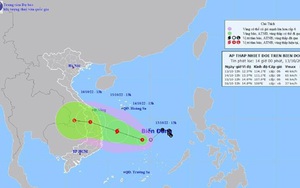 Áp thấp nhiệt đới di chuyển chậm, có thể giật cấp 10