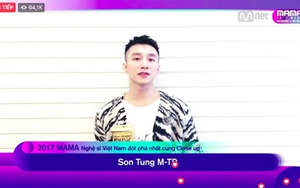Sơn Tùng M-TP, Tóc Tiên được vinh danh tại MAMA 2017