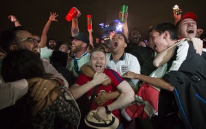 Nước Anh một đêm thức trắng vì...cổ động viên