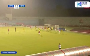 Video bàn thắng Hà Tĩnh 2-0 Nam Định: Thắng trong trận 'thủy chiến'