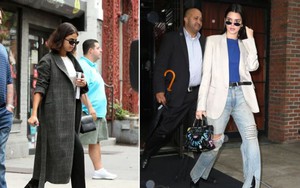 Áo khoác đã bắt đầu xuất hiện trong street style mùa Thu của Kendall Jenner và Selena Gomez
