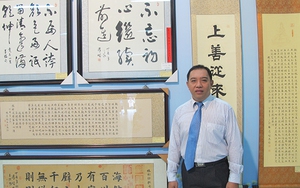 Lâm Hán Thành cùng môn đệ thu hút người xem bằng thư pháp