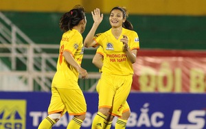 Thắng Sơn La 8-0, Phong Phú Hà Nam lại đánh chiếm ngôi đầu giải bóng đá nữ VĐQG 2017