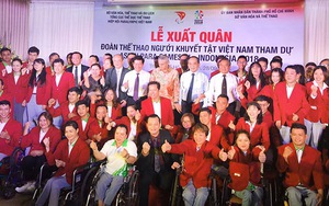 Đoàn thể thao người khuyết tật Việt Nam đặt mục tiêu 9 HCV Đại hội châu Á