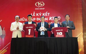 Quang Hải và Tiến Dũng đi làm Đại sứ thương hiệu