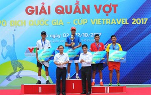 Vắng Hoàng Nam, Minh Tuấn không có đối thủ ở giải quần vợt VĐQG 2017