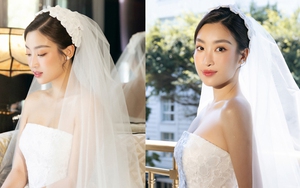 Những hình ảnh đầu tiên của Đỗ Mỹ Linh với chiếc váy cưới xinh đẹp trong hôn lễ được hé lộ