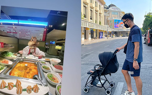 Xuân Trường thảnh thơi bên gia đình trong thời gian chữa chấn thương