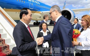 Chủ tịch nước Trần Đại Quang bắt đầu thăm chính thức Liên bang Nga