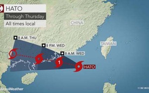 Trung Quốc ra cảnh báo cam về bão Hato