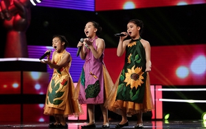 The Voice Kids tập 8: Ba cô bé 'Chuồn chuồn ớt' làm 'bùng nổ' sân khấu
