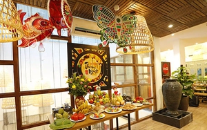 Mâm cỗ Trung thu thuần Việt do Nhà nghiên cứu Trịnh Bách sắp đặt