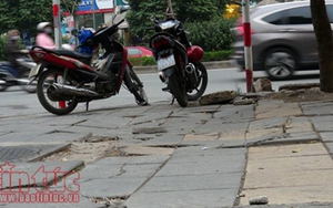 'Đại công trình' lát đá vỉa hè ở Hà Nội đã bị các quận, huyện 'bóp méo'
